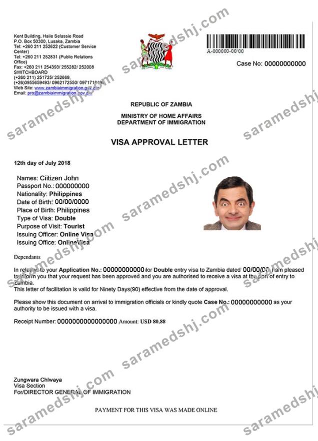 ZAMBIA e-visa